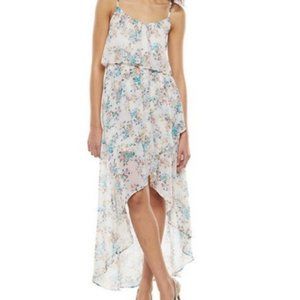 Disney's Cinderella Collection Dress High & Low Spaghetti Straps‎ Floral small